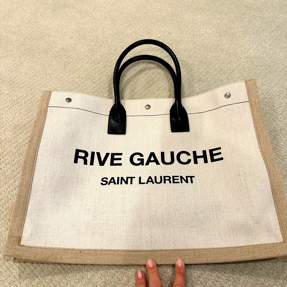 YSL Canvas Tote. Barely worn. Very Good condition